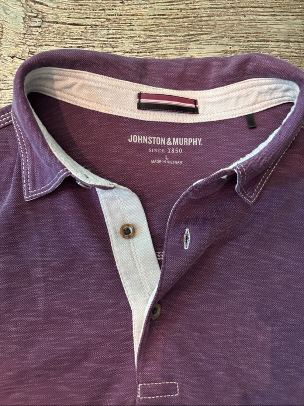 Johnston & Murphy Men's Purple Polo Shirt very good used condition